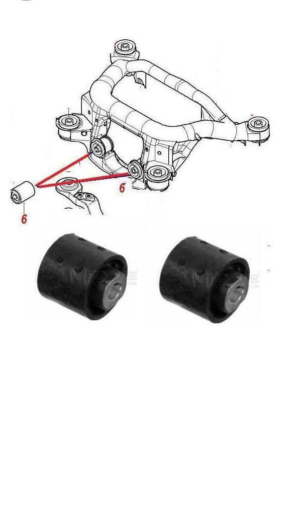 BMW 316 318 320 323 325 330 E46 REAR AXLE SUBFRAME DIFF MOUNTING BUSH X2