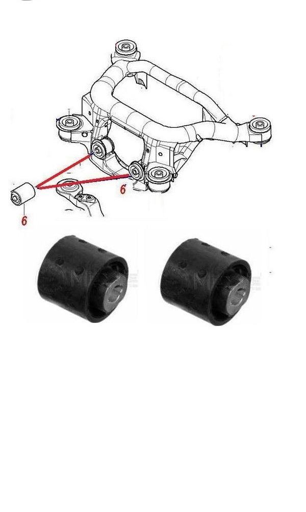 BMW 316 318 320 323 325 330 E46 REAR AXLE SUBFRAME DIFF MOUNTING BUSH X2
