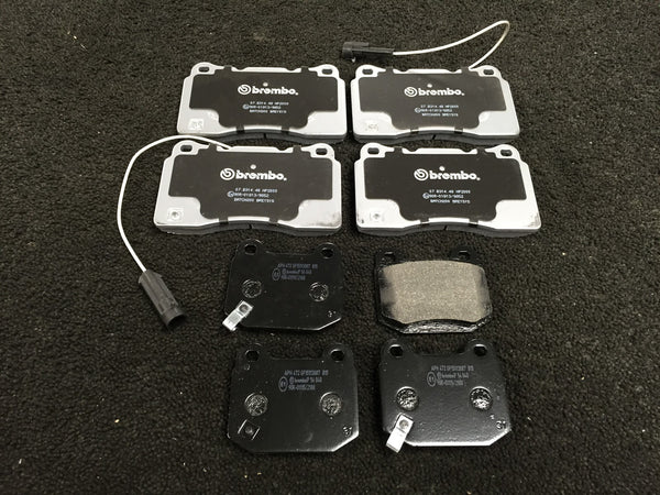 FOR MITSUBISHI EVO 5 6 7 8 BREMBO BRAKE PADS FRONT REAR