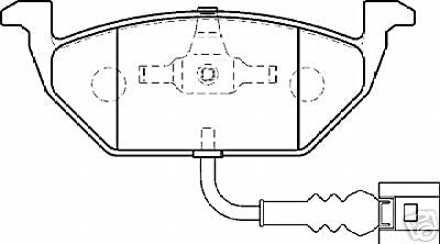 VW GOLF 1.9TDI MK4 1998> BRAKE DISCS  PADS 281MM +WI