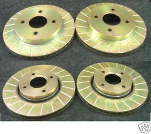 FOR JAGUAR X TYPE BRAKE DISCS FRONT REAR BRAKE DISC PERFORMANCE GROOVED