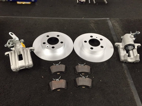 VW EOS BEETLE  FSi TFSi TDi REAR BRAKE CALIPER LH RH REAR BRAKE DISC BRAKE PAD 