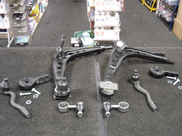 BMW 3 SER 316 318  E36 WISHBONE ARMS BALL JOINTS 2 BUSHES 2 ANTI ROLL BAR LINKS