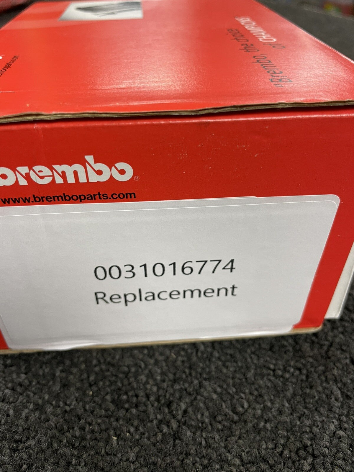 LAMBORGHINI MURCIELAGO FRONT BRAKE PADS ORIGINAL BREMBO 0031016774
