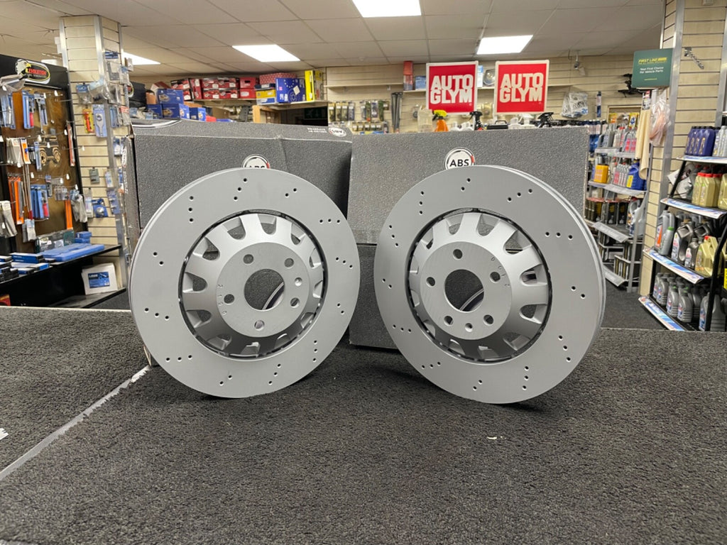 PAIR OF AUDI RS3 8P 2011-2012 2 FRONT BRAKE DISCS 370MM x 32MM 8P0615301C
