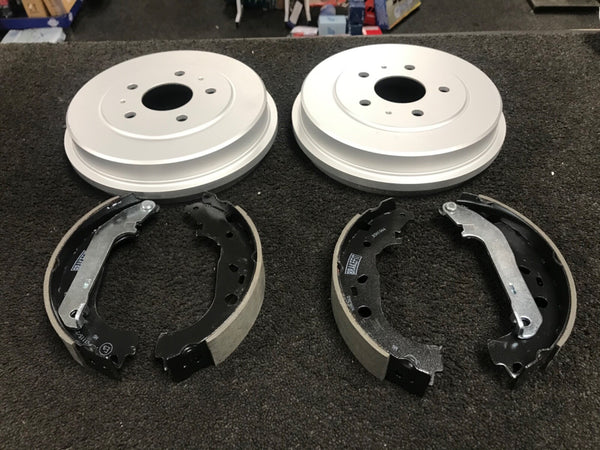 FOR FORD FOCUS MK2 MK3 1.6TDCI BRAKE DRUMS REAR BRAKE SHOES  BRAKE CYLINDER