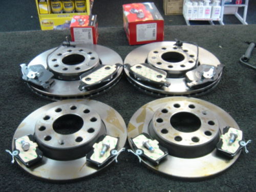 AUDI A4 TDI 05-08 MINTEX FRONT REAR BRAKE DISC &PADS