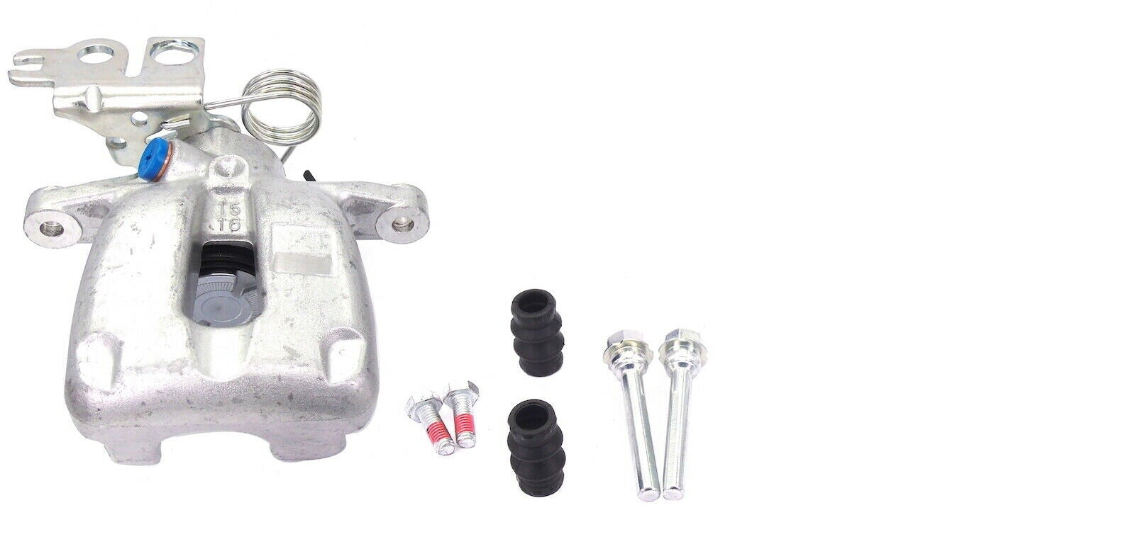 FOR VW CADDY MK3 TDI SDI REAR LH LEFT NS BRAKE CALIPER+SLIDER PIN KIT 256/260MM