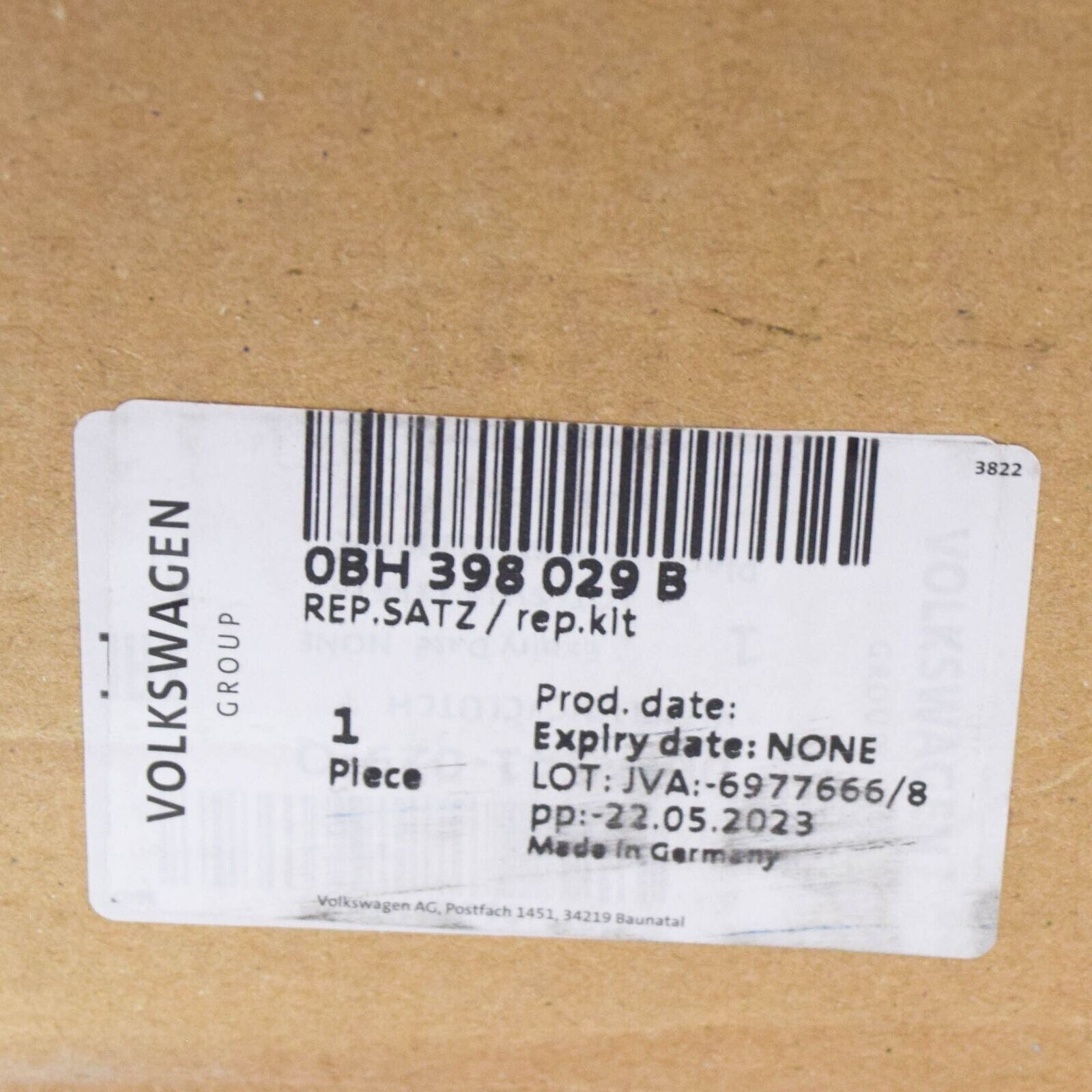 GENUINE ATECA LEON CUPRA 7 SPEED DSG AUTO TRANSMISSION CLUTCH DQ500 0BH398029B