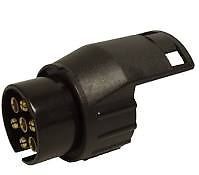13 TO 7 PIN TRAILER CARAVAN ELECTRIC ADAPTOR TOWBAR TOWING 12V EASY TO FIT