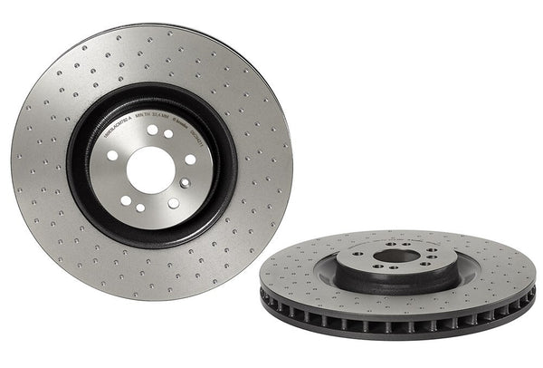 FOR MERCEDES R-Class ML-Class W251 AMG BREMBO DIMPLED SLOTTED BRAKE DISC PAIR