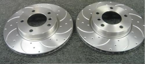 FOR BMW Z4 3.0 E85 BRAKE DISCS DISC  FRONT DRILLED GROOVED BRAKE 09.7701.11