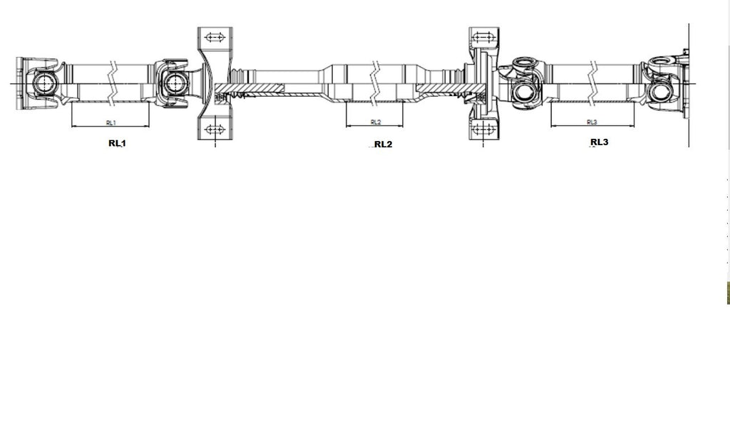FOR MERCEDES VIANO CDi AUTOMATIC LONG WHEEL BASE PROPSHAFT COMPLETE A6394101716