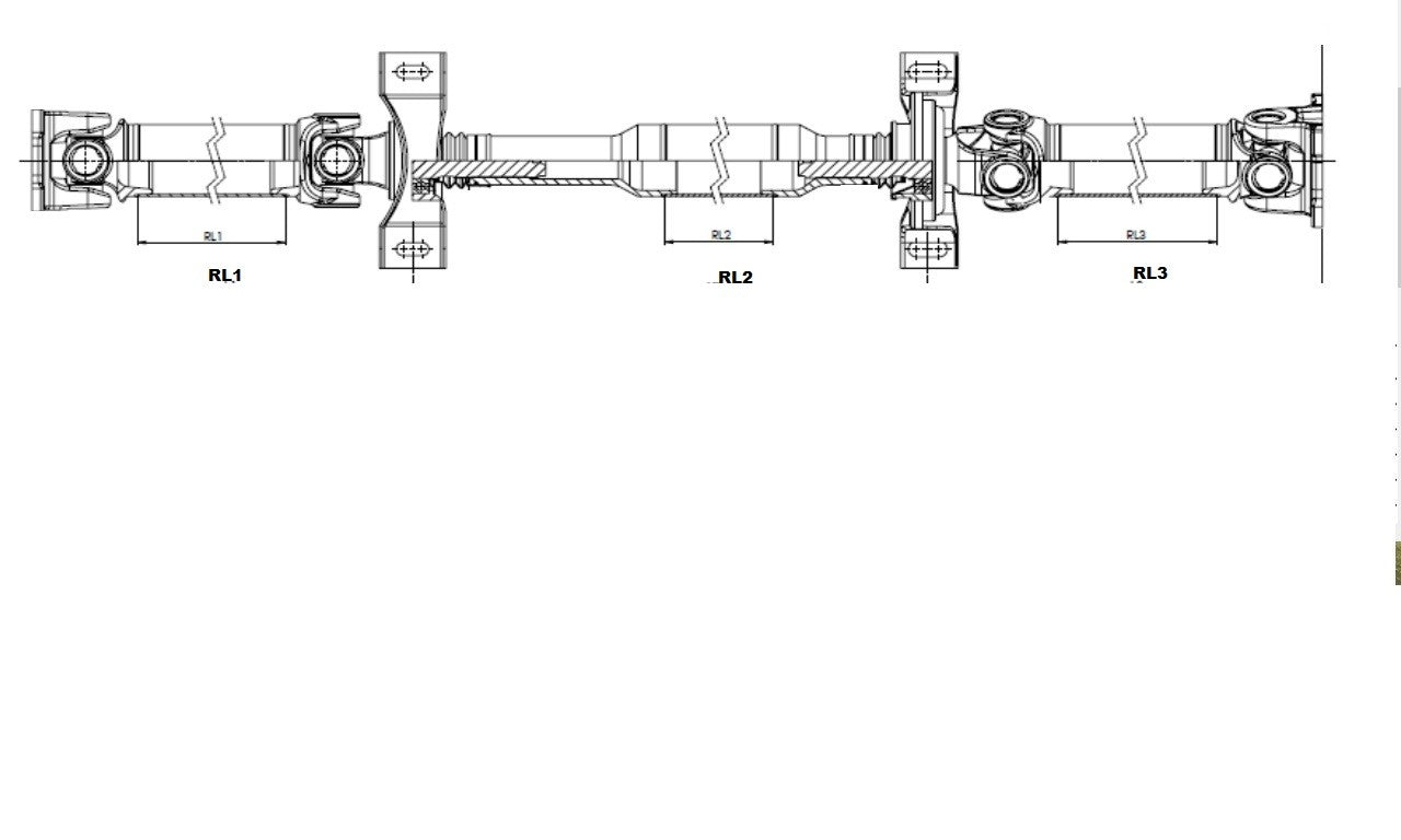FOR MERCEDES VIANO CDi AUTOMATIC LONG WHEEL BASE PROPSHAFT COMPLETE A6394101716