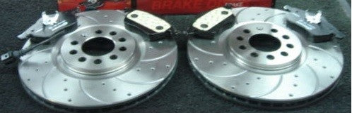 AUDI A1 1.2 1.4 TFSI TDi BRAKE DISC PADS DRILLED GROOVED MINTEX PAD FRONT 310mm