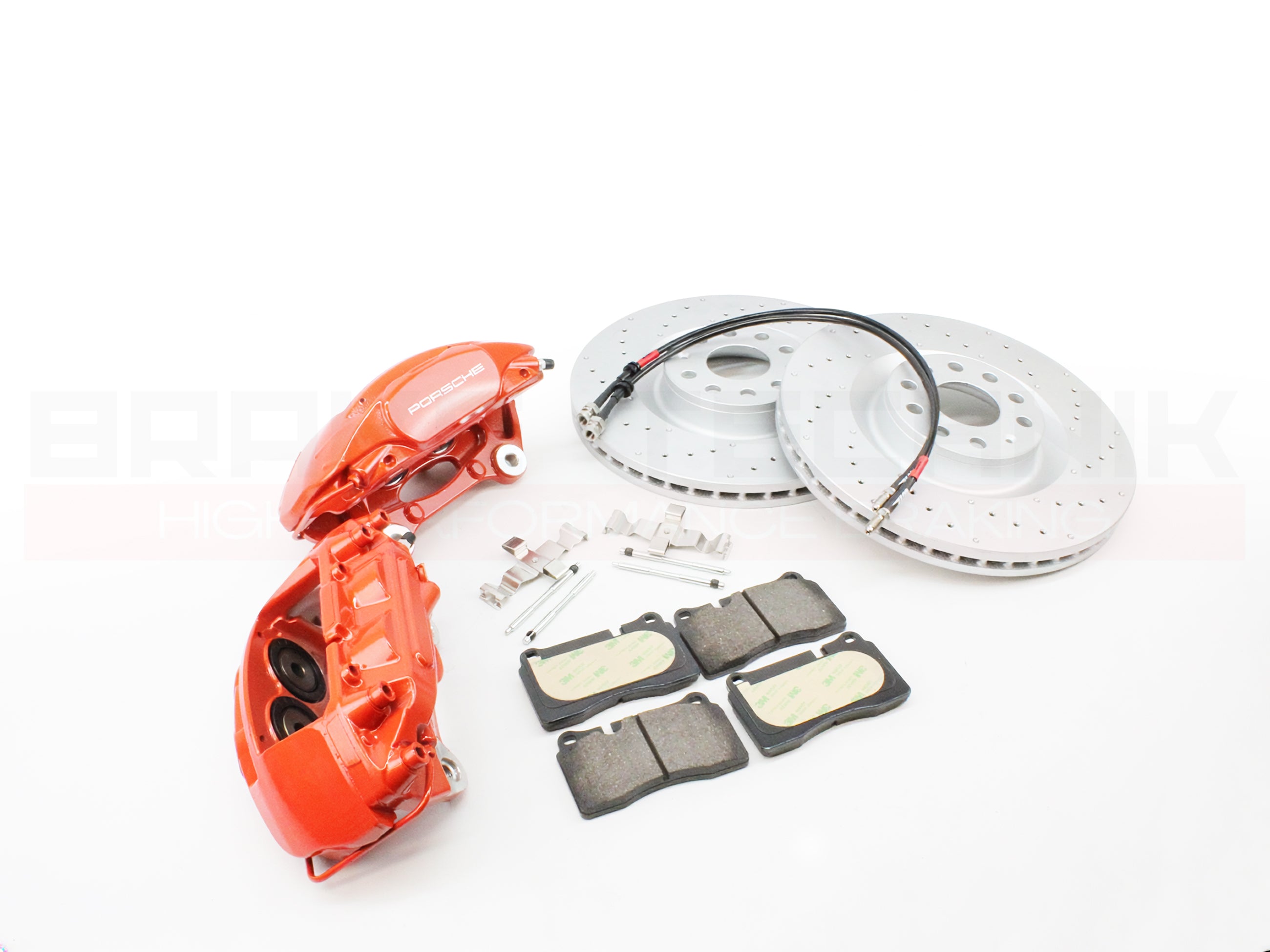 FOR VW CADDY MK3 MK4 MK5 MK6 MK7 PORSCHE MACAN NEW 4 POT COMPLETE BIG BRAKE UPGRADE