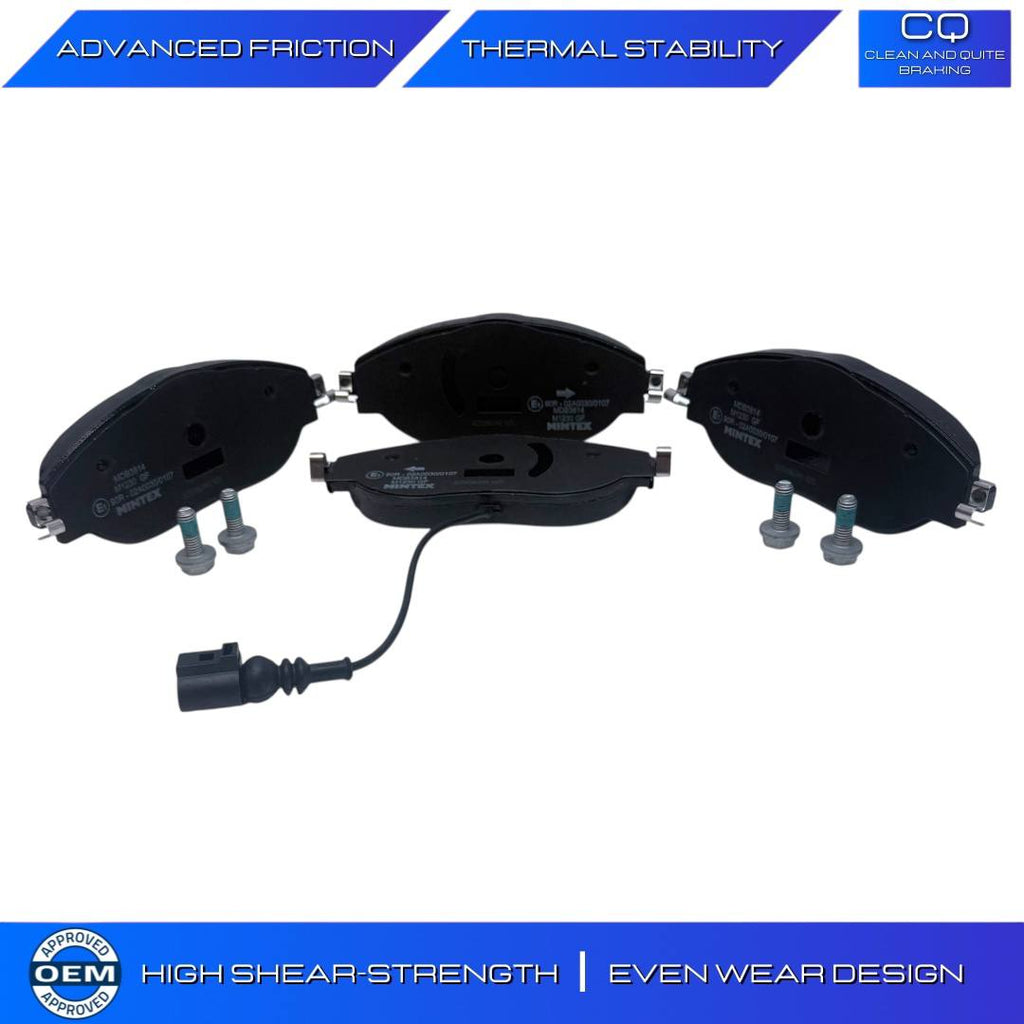 VW PASSAT TIGUAN BiTDI SCR BMT 4MOTION CROSS DRILLED BRAKE DISC PADS 340M