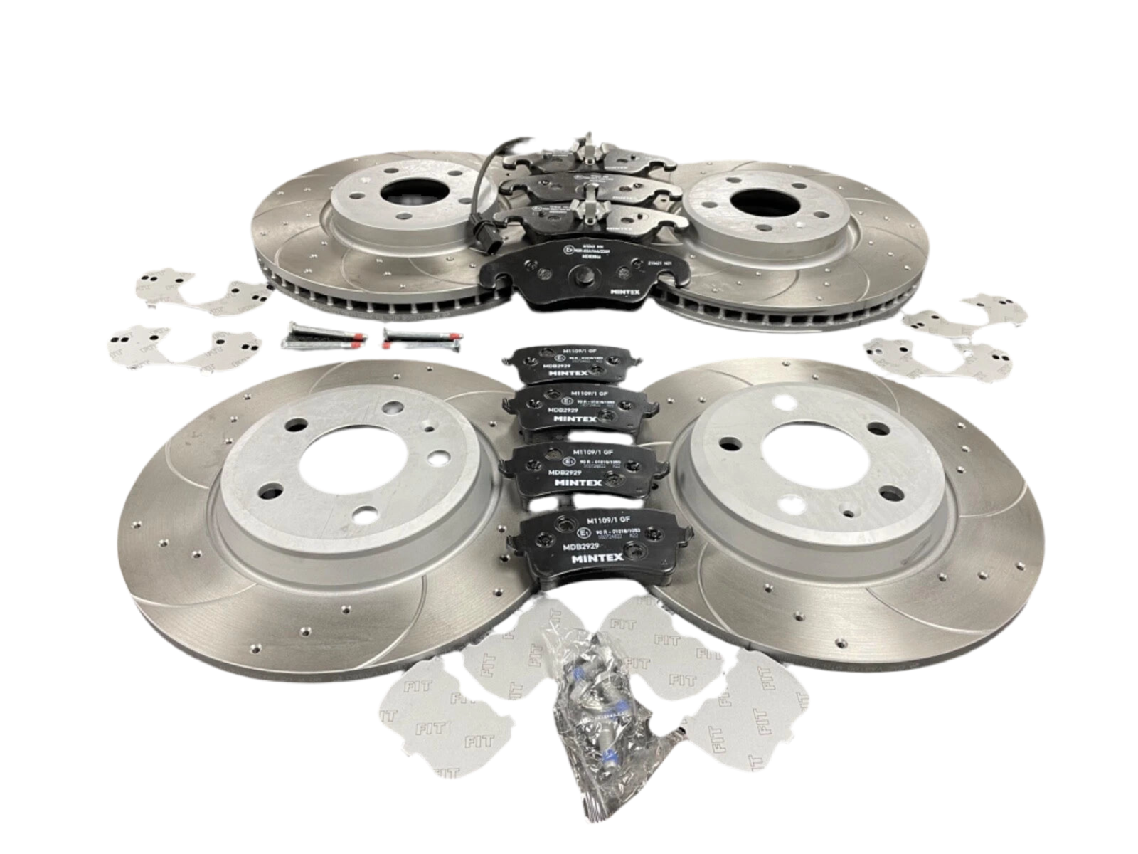 A4 TDI S LINE (MK4 (8K) (B8)) CROSS DRILLED GROOVED BRAKE DISC PAD FRONT REAR