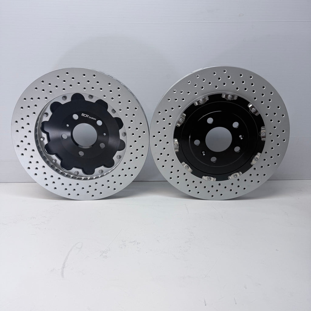FOR AUDI RS4 B7 QUATTRO 2 PIECE FLOATING BRAKE DISC BREMBO PADS SENSORS 365mm