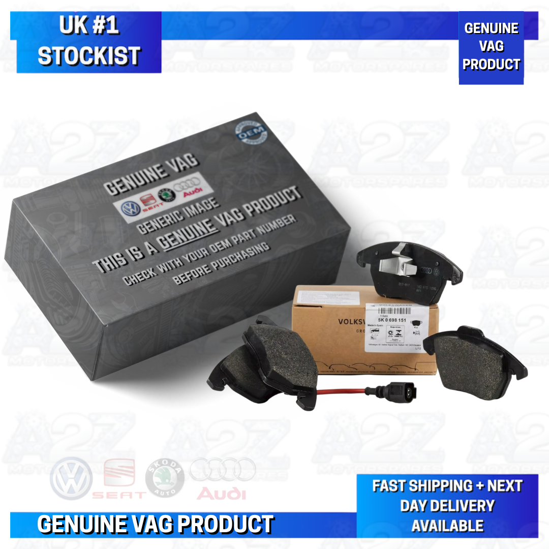 GOLF MK6 SCIROCCO TOURAN CADDY A3 FRONT BRAKE PADS 5K0698151B GENUINE VW AUDI