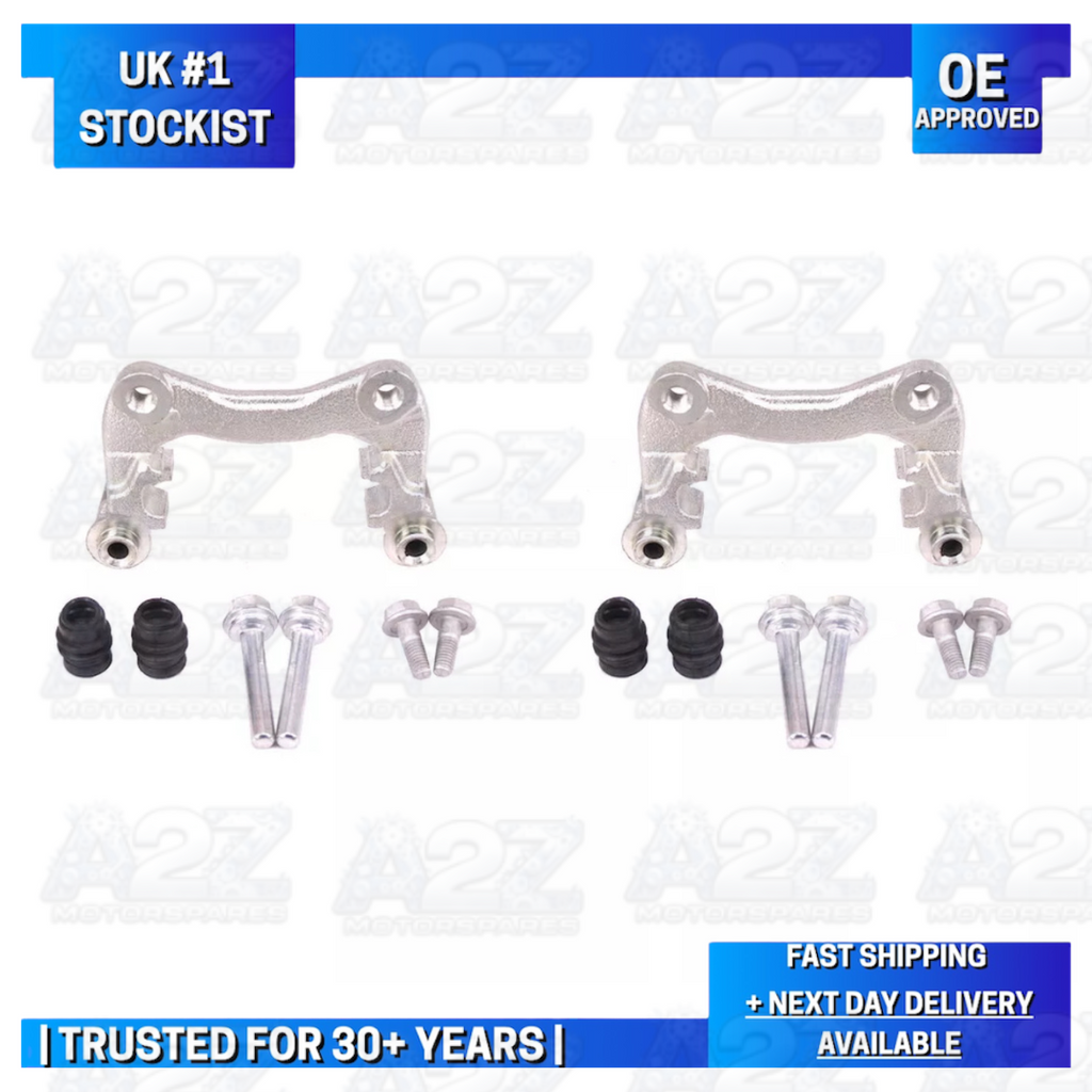 REAR BRAKE CALIPER CARRIER BRACKETS WITH SLIDE PINS FOR VW GOLF MK2 CORRADO AUDI