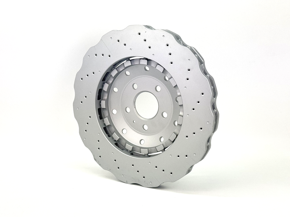 AUDI RS6 2013-2018 FRONT PERFORMANCE WAVEY 2PCE BRAKE DISC 4G0615301E/AH