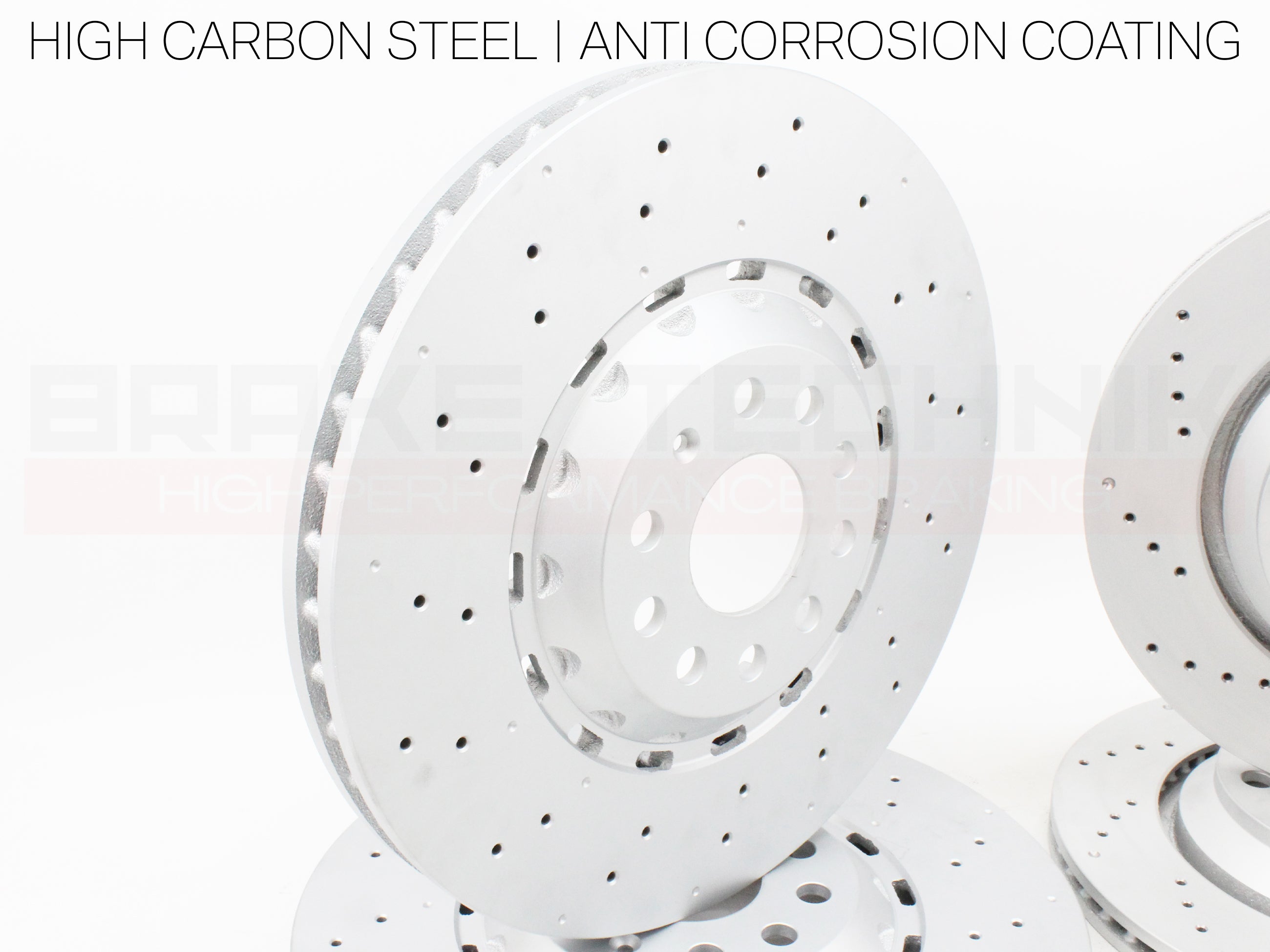 FOR VW GOLF R MK8 8.5 AUDI S3 8Y ARTEON R FRONT REAR PERFORMANCE DRILLED BRAKE DISCS & PADS