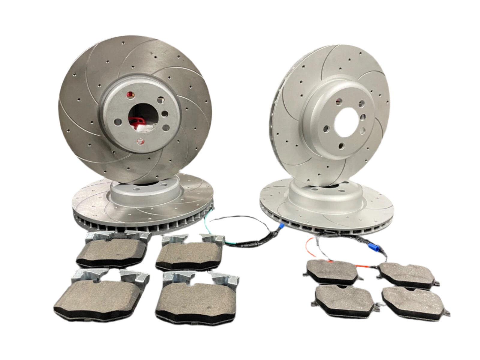 FOR BMW 330i G20 MSPORT FRONT REAR VENTED DRILLED GROOVED BRAKE DISC BRAKE PADS