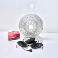 ATECA FORMENTOR LEON CUPRA 5F ST SC FRONT CROSS DRILLED BRAKE DISC PADS 340M