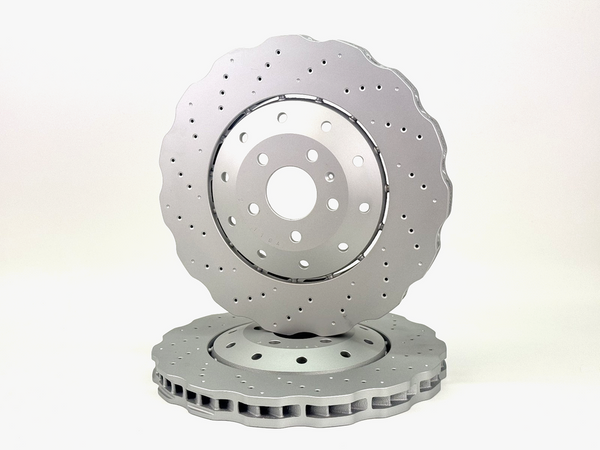 AUDI RS7 2013-2018 FRONT PERFORMANCE WAVEY 2 PCE BRAKE DISC 4G0615301E/AH