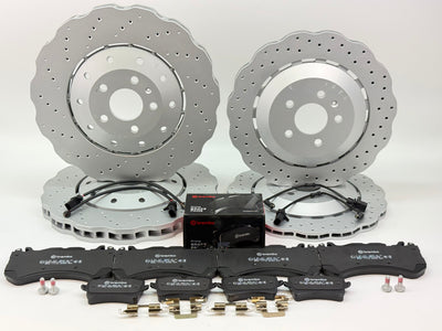 AUDI RS6 AVANT QUATTRO 2013-19 HIGH PERFORMANCE BRAKE DISCS FRONT AND REAR DISCS+ GENUINE BREMBO BRAKE PAD FRONT AND REAR