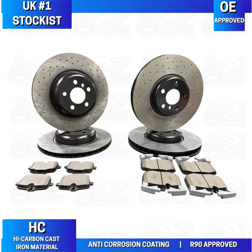 BMW X5 G05 BRAKE DISC CROSS DRILLED BRAKE PADS FRONT REAR