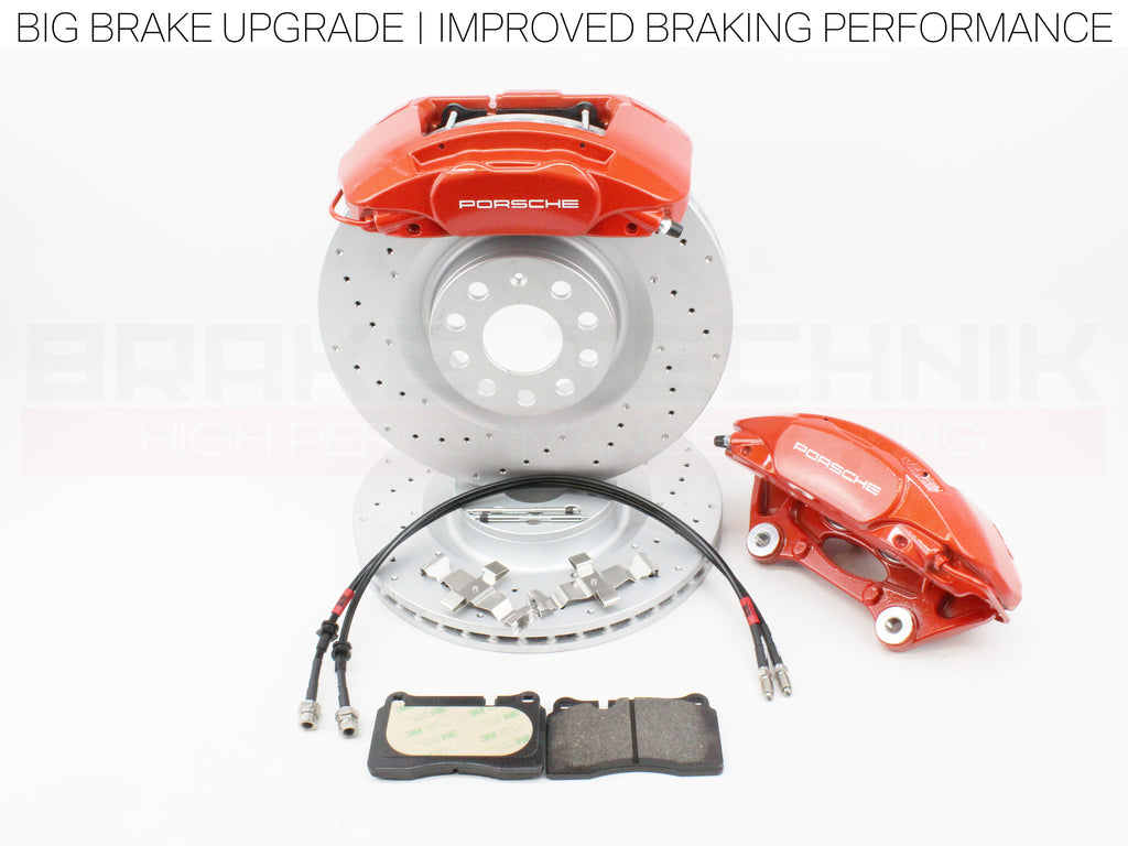 FOR VW CADDY MK3 MK4 MK5 MK6 MK7 PORSCHE MACAN NEW 4 POT COMPLETE BIG BRAKE UPGRADE