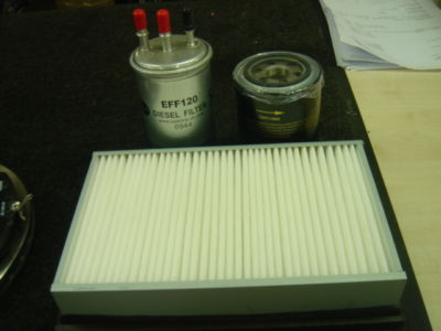 FOR KIA SEDONA 2.9DT 99> SERVICE KIT  OIL AIR  FUEL FILTERS