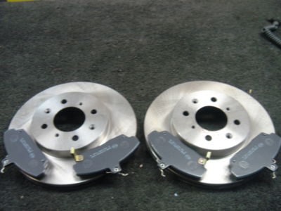 FOR HONDA CIVIC 1.4  MB2 1997-2000 2 FRONT  BRAKE DISC BRAKE PADS
