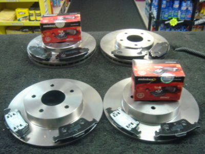 FOR NISSAN PRIMERA P12 HATCH BRAKE DISC MINTEX BRAKE PADS FRONT REAR
