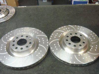 A3 S3 3.2 QUATTRO SPORTS DIMPLED GROOVED BRAKE DISC FRT