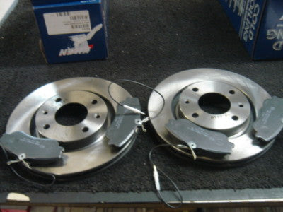 CITROEN XSARA 16V HDI  FRONT VENTED BRAKE DISCS & PADS REAR BRAKE PADS