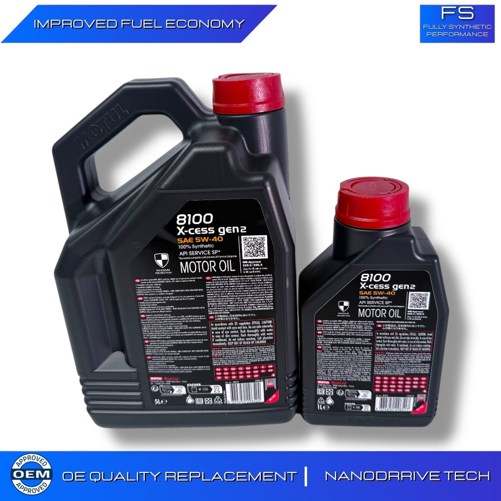 PREMIUM MOTUL 8100 X-Clean GEN2 5W40 C3 Fully Synthetic Engine Oil 6L 109762