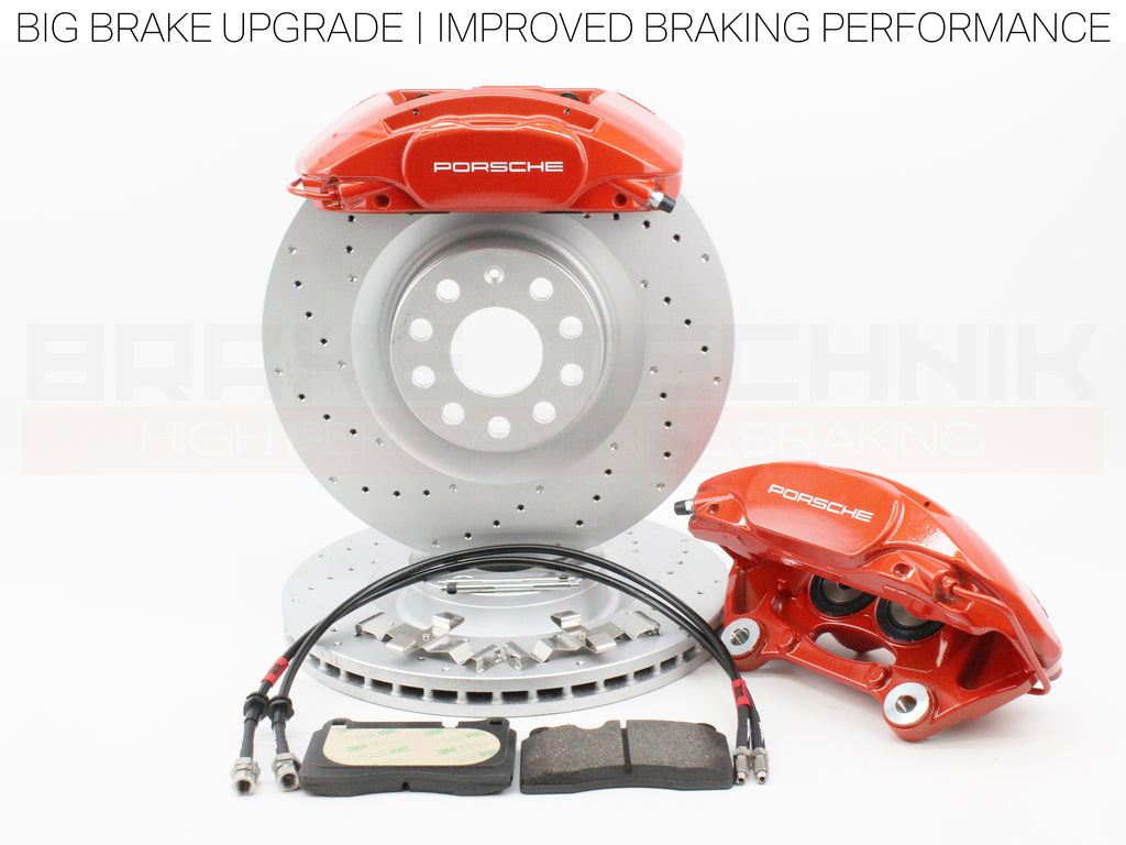 FOR VW CADDY MK3 MK4 MK5 MK6 MK7 PORSCHE MACAN NEW 4 POT COMPLETE BIG BRAKE UPGRADE