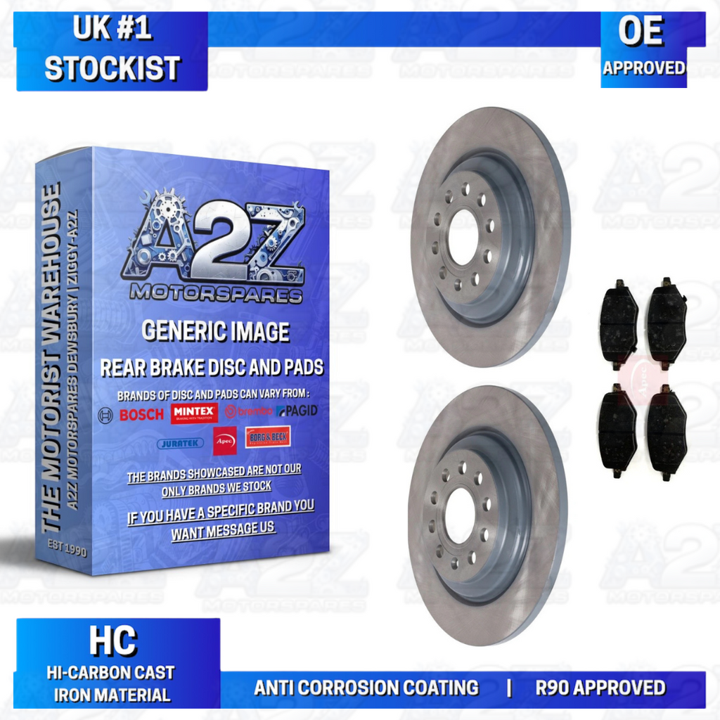 FOR MG HS 1.5 T PETROL HYBRID GDI 2018-2025 REAR BRAKE DISC PAD 304MM 10491104