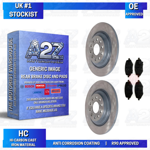 FOR MG HS 1.5 T PETROL HYBRID GDI 2018-2025 REAR BRAKE DISC PAD 304MM 10491104