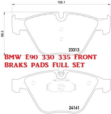 BMW E90 330 330D 335I 335 I FRONT BRAKE PADS FULL SET 