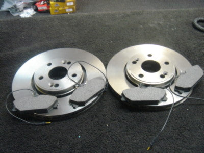 FOR RENAULT MEGANE  SCENIC  BRAKE DISC FRONT BRAKE DISCS & PADS 5ST