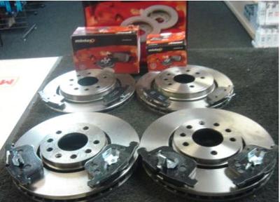 SAAB 9-3 1.9TiD BRAKE DISC BRAKE PADS MINTEX FRONT REAR BRAKE DISC & PAD 