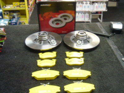 CLIO SPORT 172  BRAKE DISC EBC BRAKE PADS FR REAR