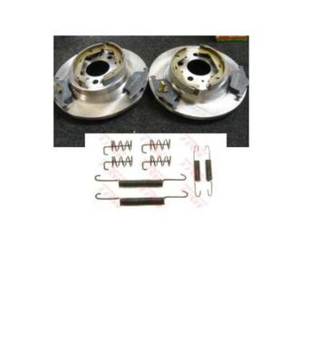 VOLVO V70 XC70 2000-2007 REAR BRAKE DISCS BRAKE PADS HANDBRAKE SHOE FITTING KIT