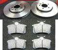 AUDI TT 1.8T QUATTRO REAR VENTED BRAKE DISCS PADS 