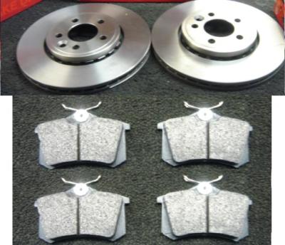 AUDI TT 1.8T QUATTRO REAR VENTED BRAKE DISCS PADS 