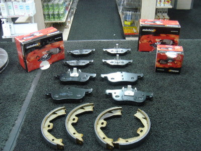  ROVER MG ZT 160 BRAKE PADS MINTEX HANDBRAKE SHOES FRONT REAR
